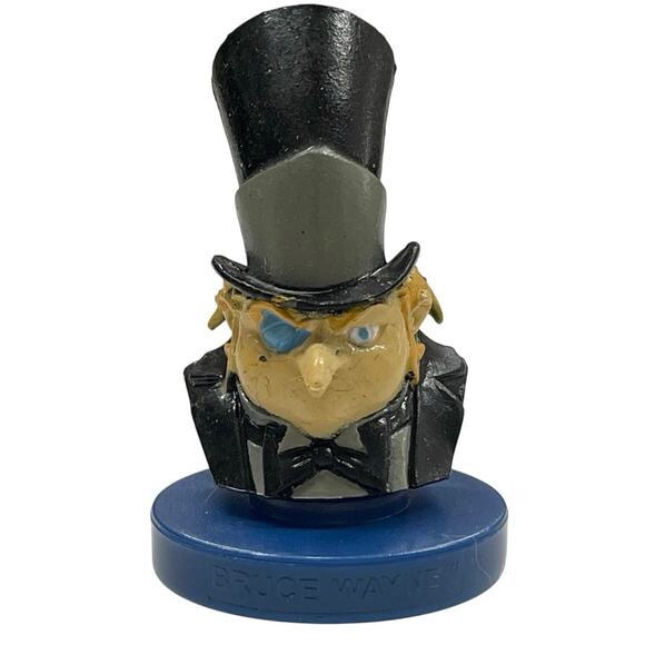Batman Toonami Mini Bust Figures Joker Penguin Batmobile Bruce Wayne - Picture 5 of 12